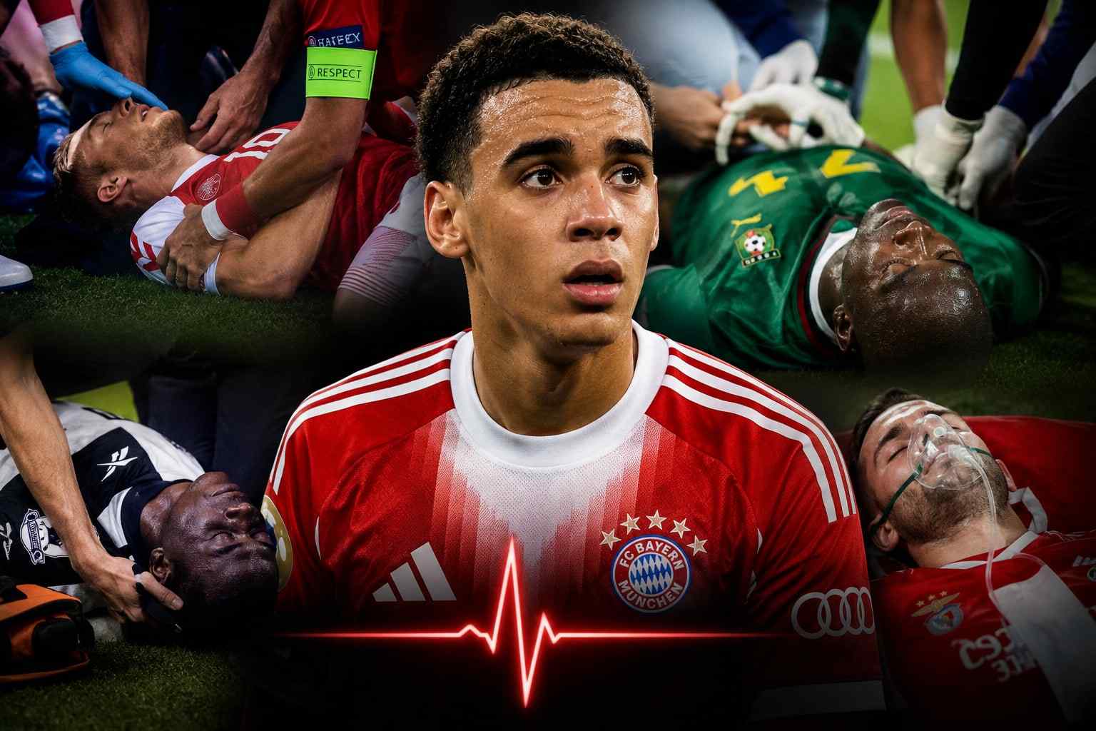 When Football Stops Being About Football: Musiala, Christian Eriksen, and players On-Field Collapses We Never Forget